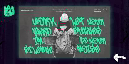 Misty Lines Font Poster 3