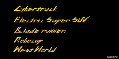 SD Cyber Punk City Font Poster 4