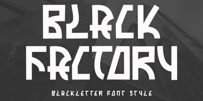 Black Factory Font Poster 1