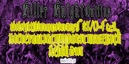 Killer Knight Font Poster 8