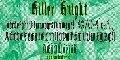 Killer Knight Font Poster 5
