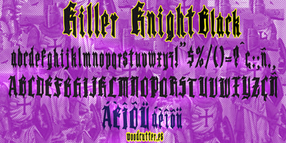 Killer Knight Font Poster 6