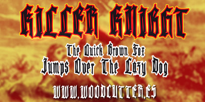 Killer Knight Font Poster 2