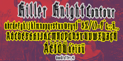 Killer Knight Font Poster 7