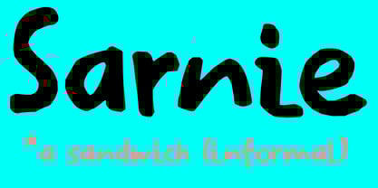 Sarnie Font Poster 5