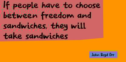 Sarnie Font Poster 2