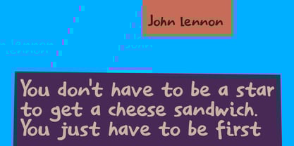 Sarnie Font Poster 3