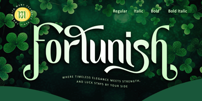 Fortunish Font Poster 1