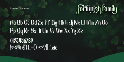 Fortunish Font Poster 9