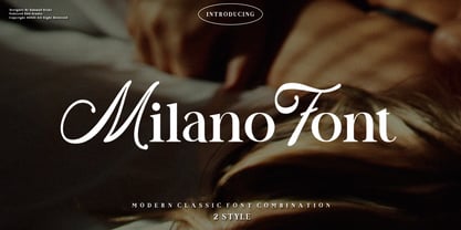 Milano Font Display Font Poster 1