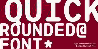 Agyx Mono Rounded Font Poster 4