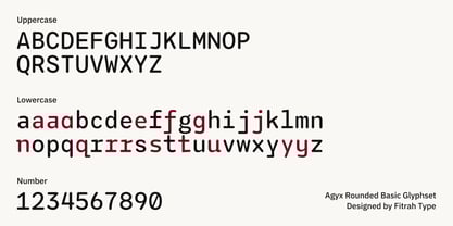 Agyx Mono Rounded Font Poster 3