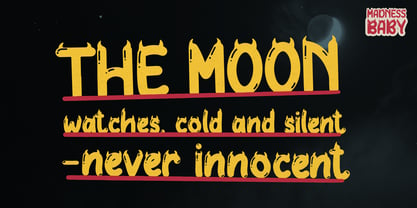 Madness Baby Font Poster 3