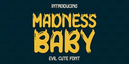 Madness Baby Font Poster 1