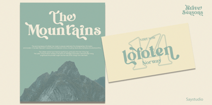 Brave Seasons Font Poster 6