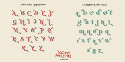 Brave Seasons Font Poster 12