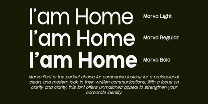Marva Font Poster 3