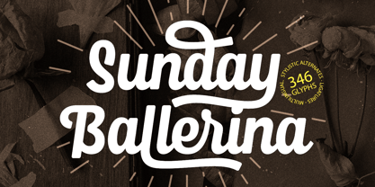 Sunday Ballerina Font Poster 1