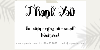 Birthday Heart Font Poster 5