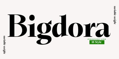 Bigdora Font Poster 1