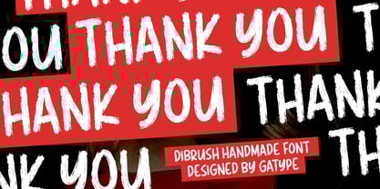 Dibrush Font Poster 8