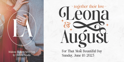 Bridens Font Poster 6