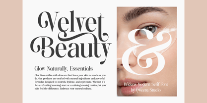 Bridens Font Poster 3