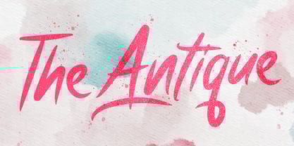 Antique Font Poster 1
