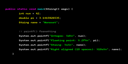Monoset Font Poster 3