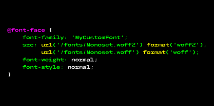 Monoset Font Poster 2