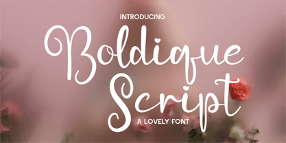 CF Boldique Script Font Poster 1