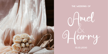 CF Boldique Script Font Poster 3