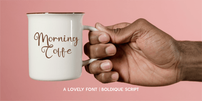 CF Boldique Script Font Poster 7