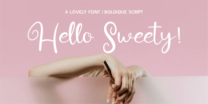 CF Boldique Script Font Poster 2