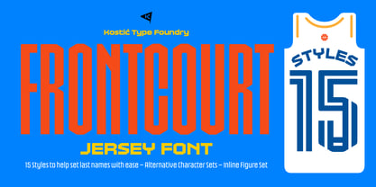 Frontcourt Font Poster 1