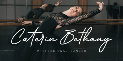 Californian Signature Font Poster 2