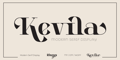 Kevila Font Poster 1