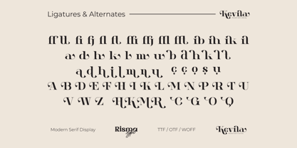 Kevila Font Poster 5