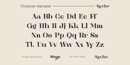Kevila Font Poster 4