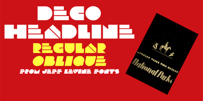 Deco Headline JNL Font Poster 1