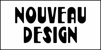 Nouveau Design JNL Font Poster 2