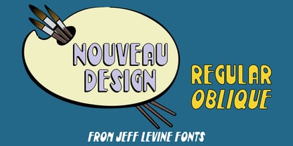 Nouveau Design JNL Font Poster 1