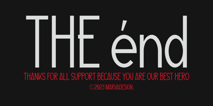 Trailer Credit Font Poster 7