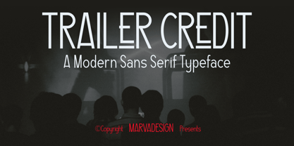 Trailer Credit Font Poster 1