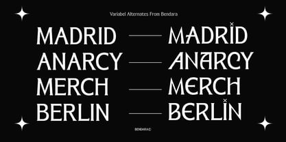 Bendara Font Poster 4