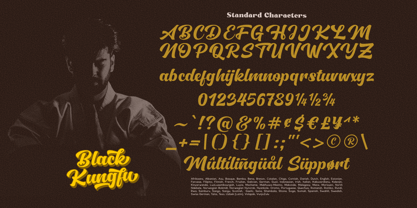 Black Kungfu Font Poster 14