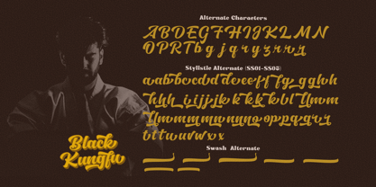 Black Kungfu Font Poster 15