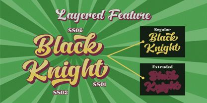 Black Kungfu Font Poster 7