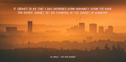 Distant Future Font Poster 2