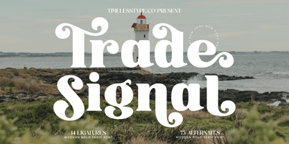 Trade Signal Font Poster 1
